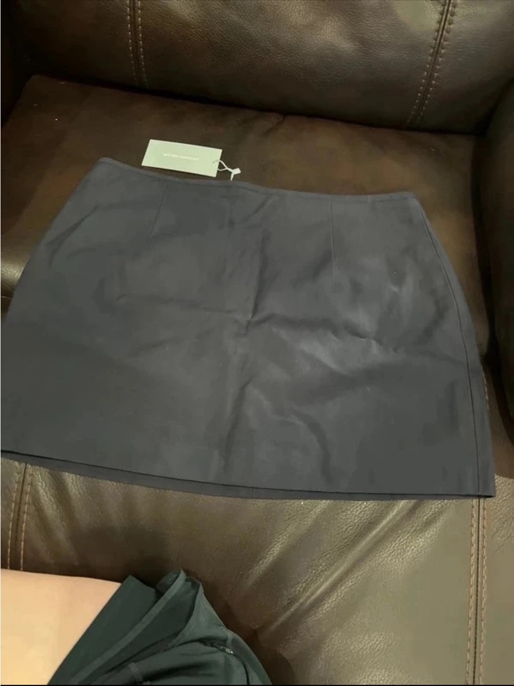 ANTONIO MELANI Navy Mini Skirt